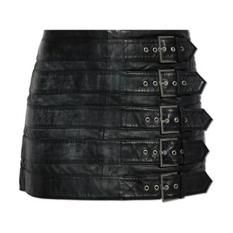 AllSaints Mujer, Faldas, Negro, Talla: 2XS