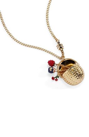 Alex and Ani Picnic Basket Pendant in Gold at Nordstrom