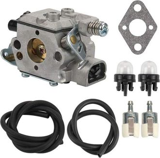 OEM Carburateur - Para Motosierra - Compatible Con Modelos Cs300 Cs340 Cs345 Cs3000 Cs3400 Cs3450 - Kit Completo Con Junta Filtro Y Tubo - 1 Unidad