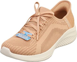 Skechers Womens Zapatillas de Mujer para Caminar Ultra Flex 149710 TAN Rosa Gymnastics Shoes, 3 UK