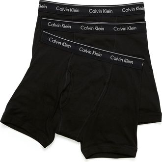 Calvin Klein Mens 5 solid boxer briefs Cotton Classic 3-pack