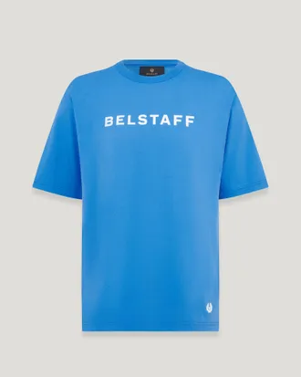 Belstaff Belstaff Staple Logo T-shirt Mens Cotton Jersey Hydra Blue Size 3XL
