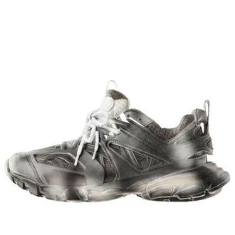 Balenciaga (WMNS) Balenciaga Track Stencil Logo Sneaker Black White 542436WTKIS1090