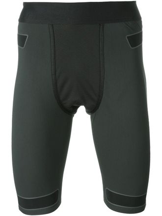 Yohji Yamamoto stretch shorts - men - Spandex/Elastane/Polyester - S - Black