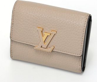Louis Vuitton Galle Leather Wallet (Tri-Fold) (Pre-Owned)