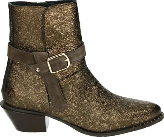Floris Van Bommel Gouden Westernlaars Enzi Stijl - Dames - Cowboylaarzen - Geel - 37 1/2 EU - Leer - Schoenen