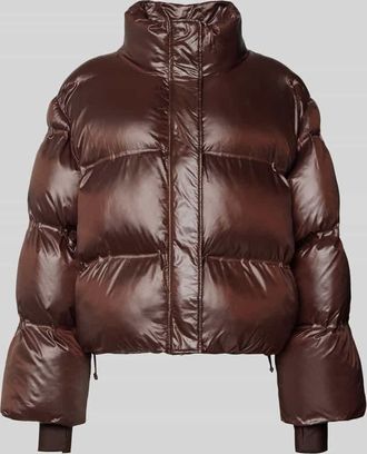 Neo Noir Neo Noir Steppjacke mit Stehkragen Modell Rhea in Dunkelbraun, Größe 40