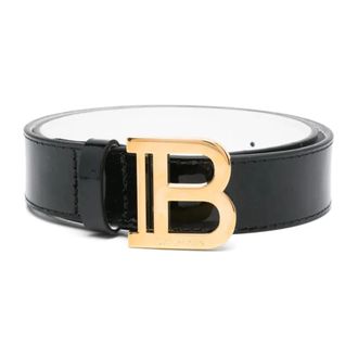 Balmain Belts, unisex, Black, Size: 3XL B-Belt
