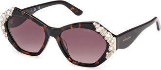 Guess Stijlvolle zonnebril met kleurcode - Dames - Zonnebrillen - Zwart - 53 MM - Accessoires