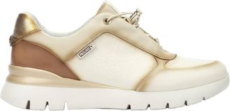 Pikolinos Womens Asturias Sneakers In Nata Leather