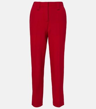 Versace Virgin wool slim pants