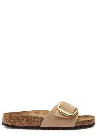 Birkenstock Madrid Suede Sliders - Light Pink - 41 (IT41/ UK8)