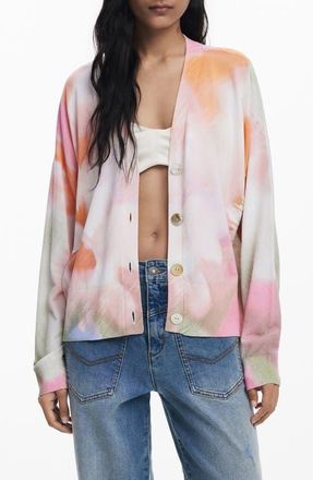 Desigual Thin Gauge Cardigan in Light Beige at Nordstrom, Size Medium