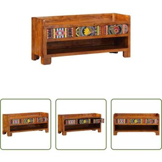 vidaXL vidaXL Panca con cassetto - Panca per scarpe con cassetto Marrone miele 100 x 35 x 45 cm