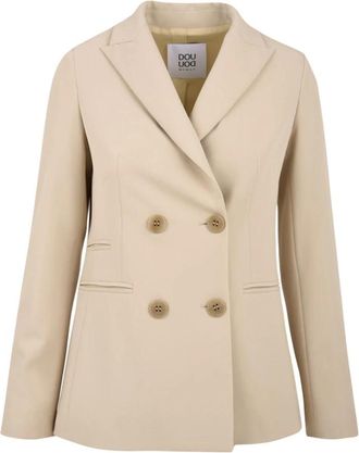 Douuod Fenicottero Jas voor Dames - Dames - Blazers - Beige - S - Jassen