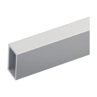 Uniko Profilo Per Fai Da Te Tubo Rettangolare Mm 20 X 10 X 1 - Mt 1 Col.argento