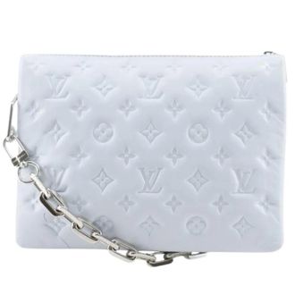 Louis Vuitton Pre-owned Canvas Clutch - Dames - Pre-owned - Blauw - Maat: ONE Size