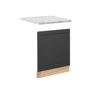 Vicco Panel Frontal Fame-line, Antracita-oro, 60 Cm, Et M&aacute;rmol