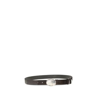 Brunello Cucinelli Textured Calfskin Belt - Brown