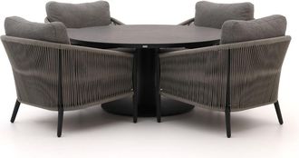 Bellagio la vita attrattiva Bellagio Mineo/La Fonte &oslash;150cm low dining tuinset 5-delig