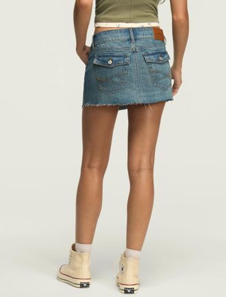 Lucky Brand Womens Denim Micro Mini Skirt