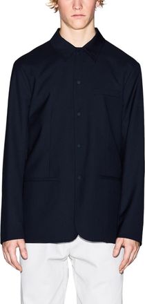 A|X Armani Exchange Marineblauwe Blazer met Knopsluiting Jacket