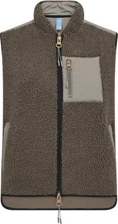 Mos Mosh Eli Teddy Vest - Heren - Bodywarmers - Bruin - XS - Jassen
