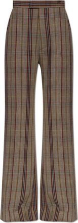 Vivienne Westwood Wide Leg Broeken - Dames - Wijde Broeken - Bruin - S - Katoen - Broeken