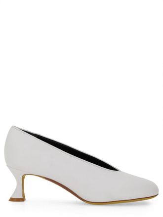 Moschino White Slip On Pumps