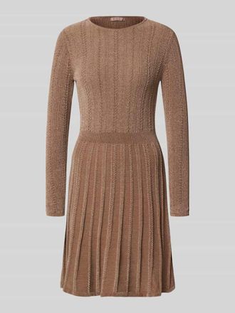 Guess Minikleid mit Rundhalsausschnitt Modell MORGAN in Taupe, Größe M