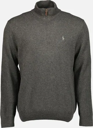 Ralph Lauren Mens Merino Wool Quarter Zip Jumper - Navy - Size: 40
