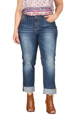 Standards & Practices X-Boyfriend Cotton Jeans in 1824 Rebarb at Nordstrom, Size 14W