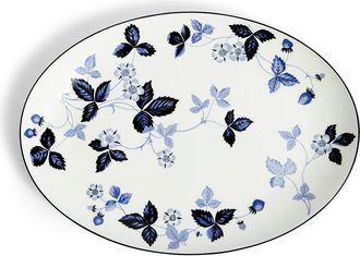 Wedgwood Wild Strawberry Oval Bone China Serving Plate in Blue at Nordstrom