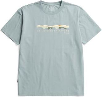 NIKIN Treeshirt Mountain Panorama T-Shirt für Herren | grau
