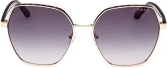 Guess Smoke Gradient Butterfly Ladies Sunglasses GU00108 05B 60