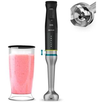 Cecotec Cecotec - Batidora De Mano De 1500 W, Tecnolog&iacute;a Totaldestroy Con 4 Cuchillas De Titanio Negro Con Efecto Tijera Y Sistema Perreomove Que Mueve Las Cu