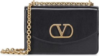 Valentino Tassen, Dames, Zwart, ONE Size, Leer, Shoulder Bag