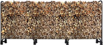 Quick-Star Quick-star - Metall Kaminholzregal Anthrazit 272 X 25 X 95 Cm Garten Kaminholzunterstand 1,0 M&sup3; / 1,5 Srm Stapelhilfe