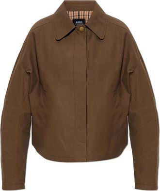 A.P.C. Becca Jas - Dames - Zomerjassen - Groen - S - Katoen - Jassen