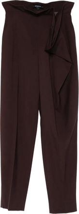 Rochas Broek met gedrapeerd detail - Bruin