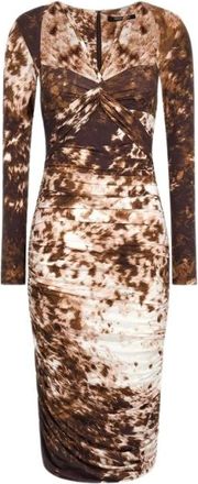 Roberto Cavalli Mujer, Vestidos, Marrón, Talla: S