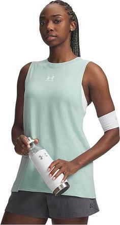 Under Armour Rival Muscle Tank Top Womens Workout Enamel Blue/Enamel Blue : LG (US 12-14), Polyester