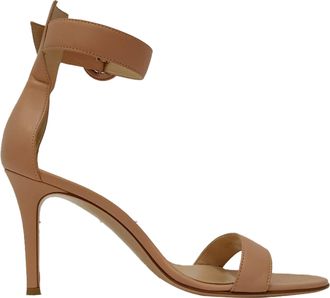 Gianvito Rossi Pre-owned Womens Portofino Sandals in Pink Leather - Rose - Size EU 36