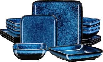 OEM Vajilla, Dise&ntilde;o Elegante, Construcci&oacute;n Duradera, Azul, 16 Piezas