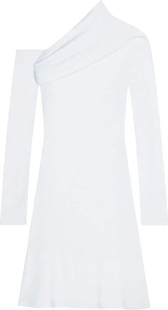 Courrèges twist crepe mini dress - women - Elastane/Viscose - 38 - Blue