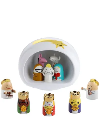 Alessi Presepe nativity decoration (set of 10) - unisex - China - One Size - White