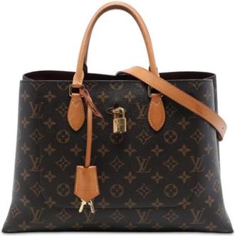 Louis Vuitton Pre-owned Flower Tote - Dames - Vintage Handtas - Bruin - ONE Size - Leer - Vintage