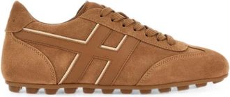 Hogan Brown H693 Leather Sneakers