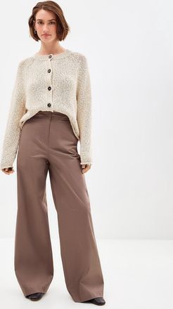 Marc O'Polo Womens Silky twill straight-leg pant Fit: Straight leg, mid rise