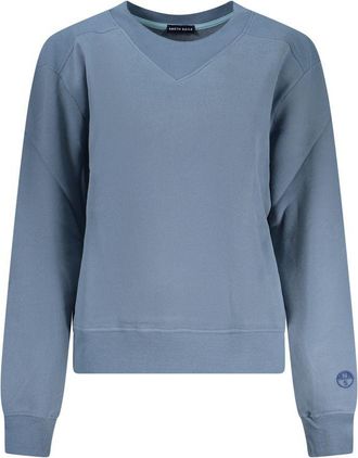 North Sails Blue Cotton Women Womens Sweater